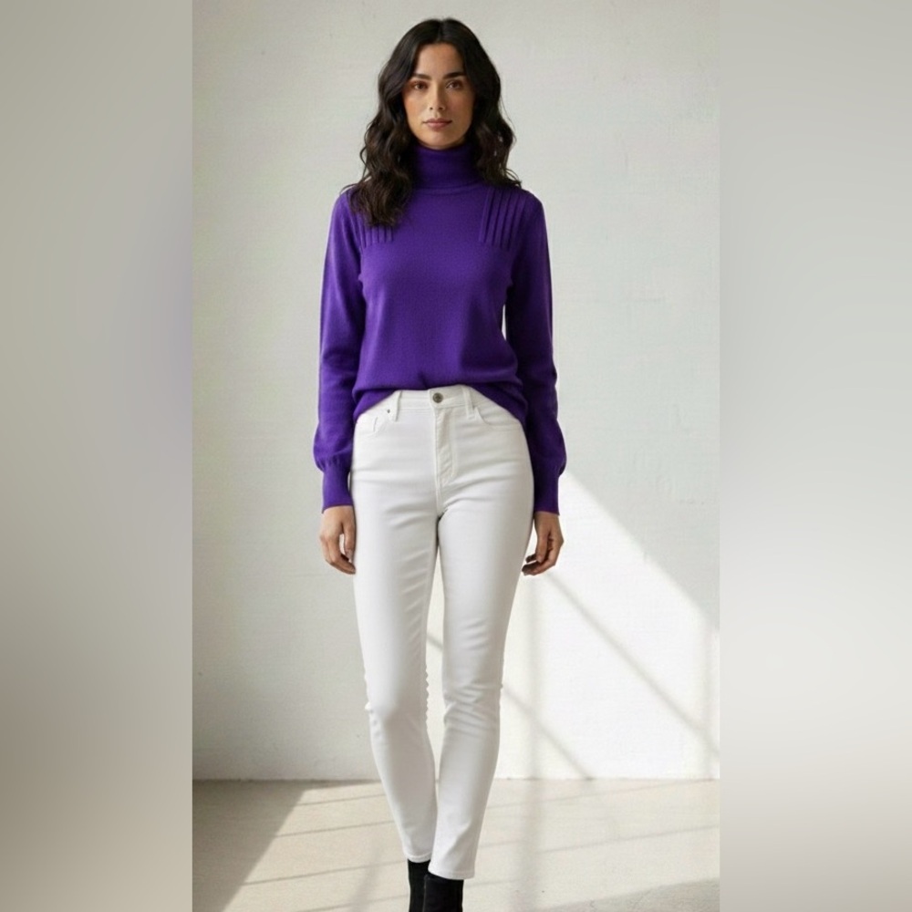 Per se Purple Turtleneck Sweater, NWOT, size Small